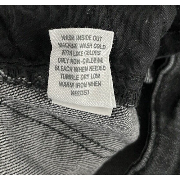 RSQ Jeans Juniors 3 26" Washed Black Vintage Mom Distressed Casual Edgy Rocker - Picture 7 of 7